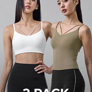 [젝시믹스] [2PACK] 블랙라벨 시그니처 파워라이즈 스트링 브라탑_033002001456