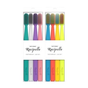 루치펠로 7도 칫솔 8입 세트 + 치약 25g