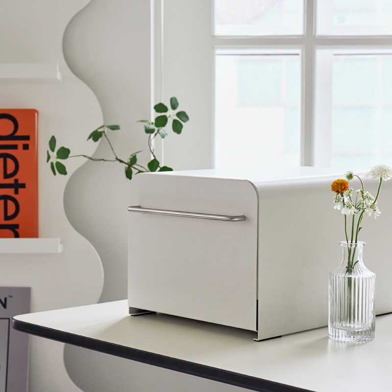 테이블무드 자석2p 증정 라인 슬라이딩 철제 수납함 (커피캡슐/영양제 수납)