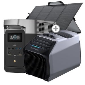 에코플로우 델타2 + 웨이브3 + 220W 태양광패널 파워뱅크 에어컨 배터리