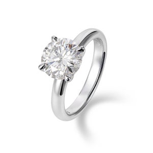 3캐럿 랩다이아몬드 4프롱 이터널 선샤인 반지