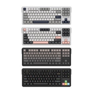 앱코 AK87 3모드 OTEMU 특주축 유무선 기계식 그레이 (멜론축)