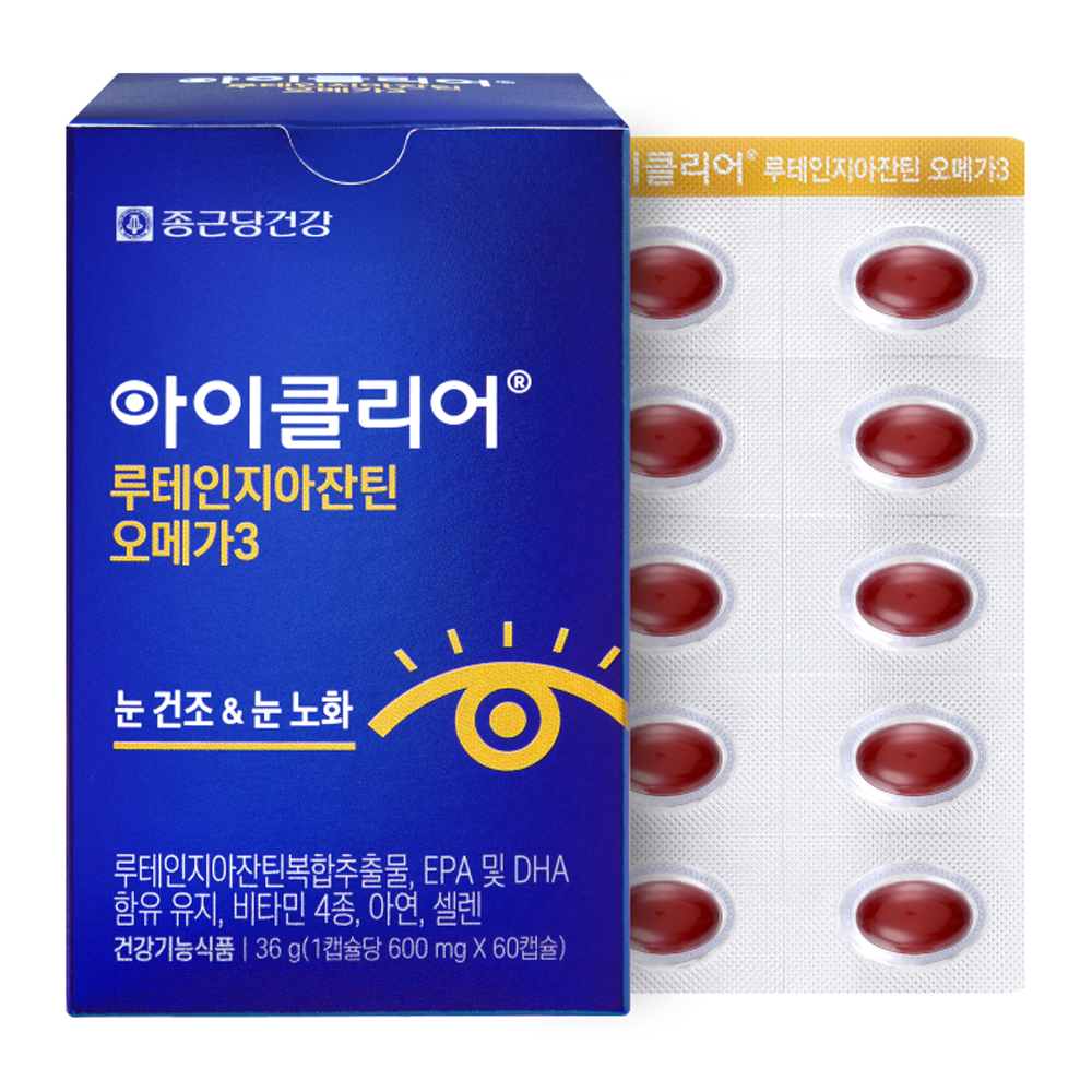 아이클리어 루테인 지아잔틴 오메가3  60정  1개