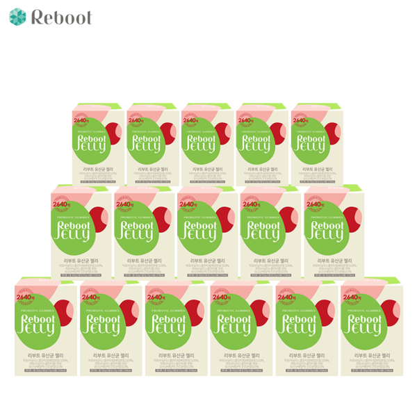 <b>리부트</b> <b>리부트</b> <b>유산균</b> 젤리 162X16박스 /온가족<b>유산균</b>/비건인증/무설탕/무지방