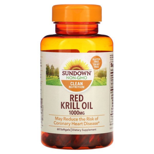 Sundown Naturals <b>레드 크릴 오일 1000mg</b> 60개