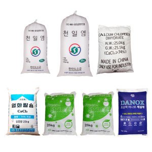 수입 염화칼슘 25KG/제설용/운동장 소금(천일염)도매