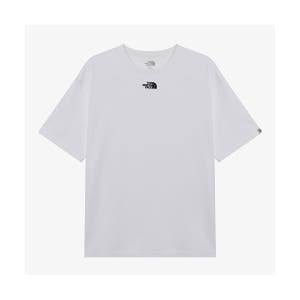 THE NORTH FACE NT7UR03K 화이트라벨 센터 로고 반팔 라운드티_WHITE