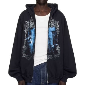 베트멍 크레이들 오브 필스 버터플라이 오버사이즈 집업 후드티 UCF76ZU800B 블랙 TP861120036