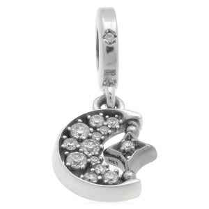 판도라 여성 스털링 실버 스파클링 크레센트 문 스타 참 792781C01 별 Ladies Sterling Silver Sparkling Crescent Moon  142605461