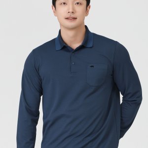[패션플러스][피에이티]PAT 남성 봄 가을 요꼬에리 조직감 카라 티셔츠 1K55133