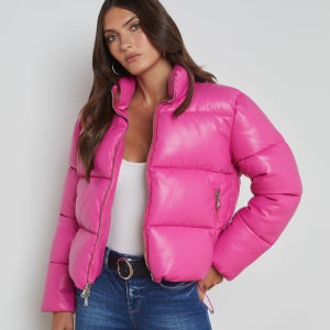 [롯데백화점] 라장스 Larsen Vegan Leather Puffer Jacket 1838FBW DPPK LE1219984130