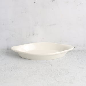 TUXTON 턱스톤도자기 네바다 아이보리 타원그라탕[타원그라탕]