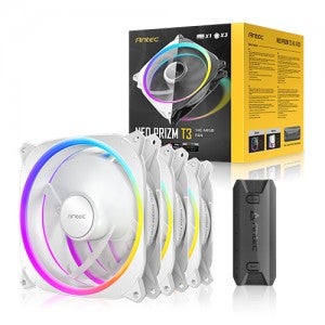 Antec Neo PRIZM T3 140 PWM ARGB (컨트롤러/3팩, 화이트)