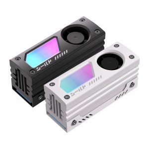 EZDIY-FAB SHIELD aRGB M.2 SSD 히트싱크 쿨링팬 (화이트)