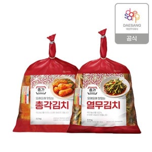 종가 총각김치 2.3kg+열무김치 2.5kg TV상품