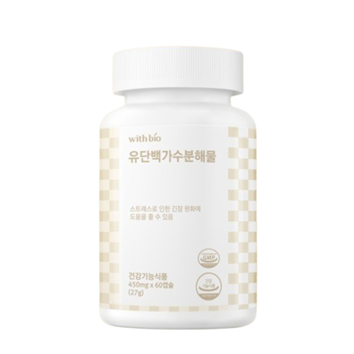 위드바이오 <b>유단백가수분해물</b> 450mg x 60캡슐