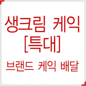[당일 케익배달] 생크림 케익[특대] / 파리바게트,파리바케트,파리바게뜨,빠리바게트,뚜레쥬르,케이크,케잌,전국배송,부산,대구,광주,인천,대전,광주,배달서비스,쇼핑몰,구미,창원,익산