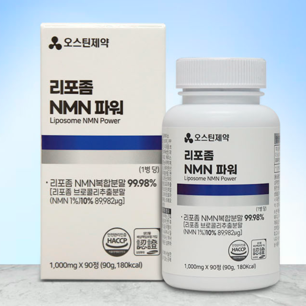 <b>오스틴 제약</b> 리포좀 NMN파워 1000mg x 90정  1개