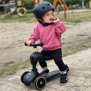 스쿳앤라이드 킥1 아기킥보드 유아 어린이 씽씽카 블랙골드