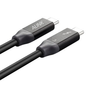 에이링크 100W 썬더볼트3 C to C 케이블 40Gbps 미러링 고속충전 T3-C-60