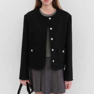 [던스트] CLASSIC TWEED JACKET [BLACK]