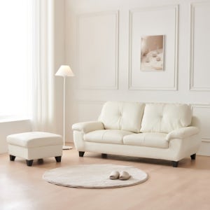 동서가구 셜록 3인용 가죽소파 DF917101