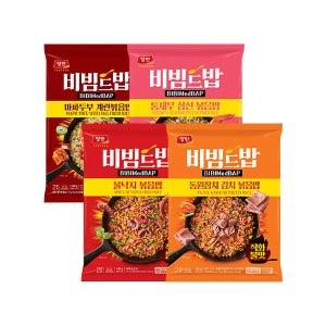 양반 비빔드밥 냉동 볶음밥 4종(매콤불낙지/참치김치/통새우삼선/마파두부계란)