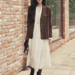 [잇미샤] 네크 타이 플레어 원피스 [ITP9WOP710]