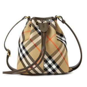 버버리 체크 여성 버킷백 MN DRAWSTRING BUCKET 8093804