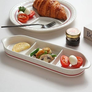 [롯데백화점] 시라쿠스 쉐난고 카디날 사각 3칸 나눔접시 LE1219563986