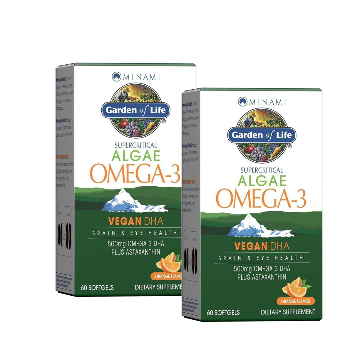 <b>가든오브라이프</b> 알개 오메가3 비건 <b>DHA</b> <b>Garden of Life</b> Algae Omega3 Vegan  2개