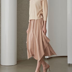 와이드 카라 헤이즐 니트 셋업 언발 원피스 MK06TP001HJJ MK09TP002HJY