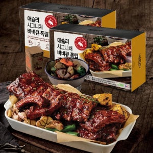 [애슐리 홈스토랑]애슐리 시그니처 바비큐 폭립 800G+800G (총 2팩)