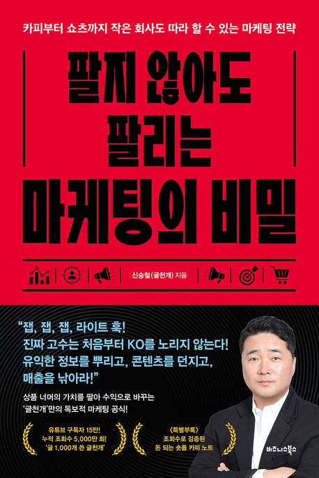 팔지 않아도 팔리는 마케팅의 비밀 (카피부터 쇼츠까지 작은 회사도 따라 할 수 있는 마케팅 전략)