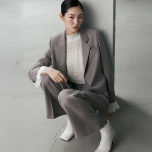 르네크루 25FW 울100% 크롭 재킷 TV상품