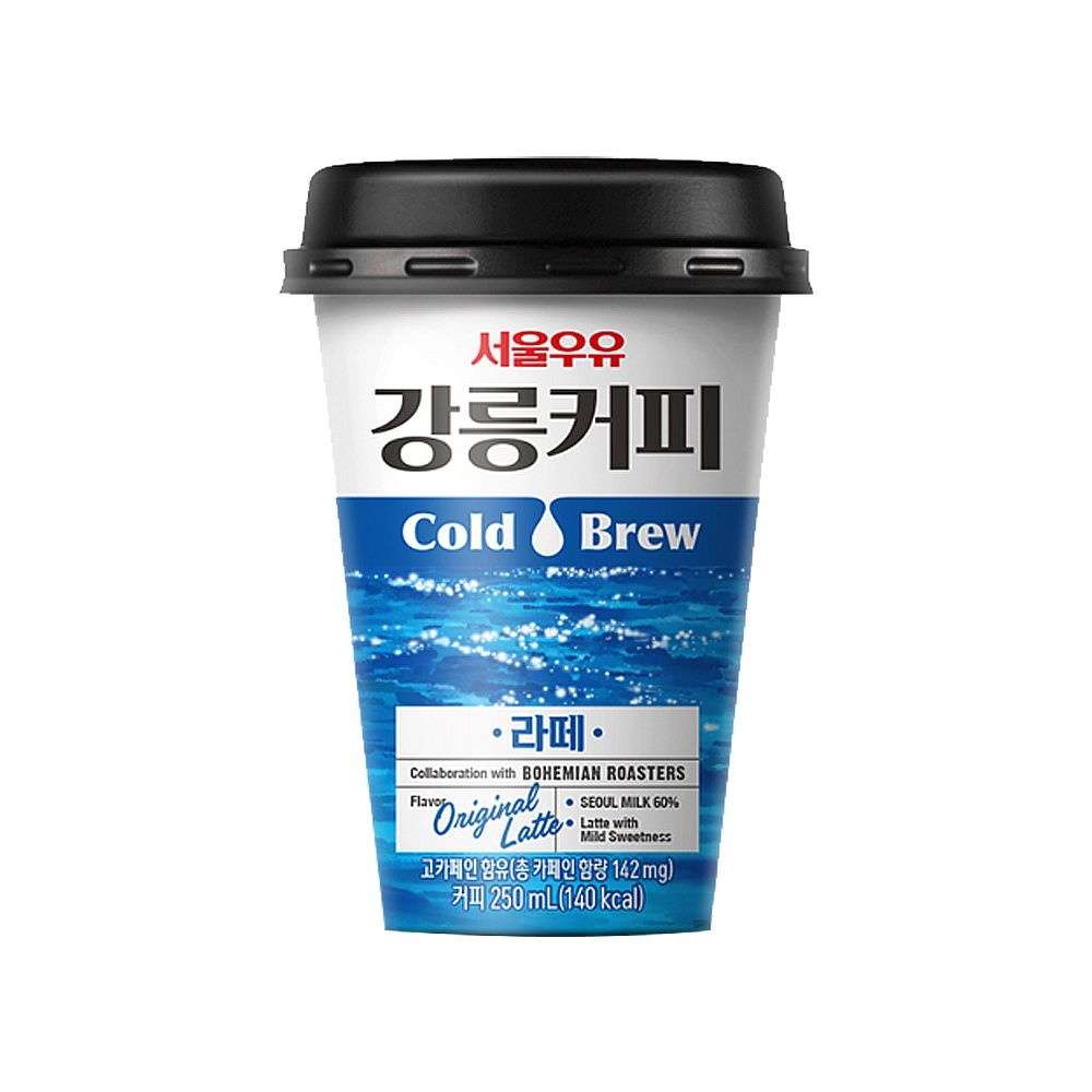 강릉커피 콜드브루 라떼 컵커피