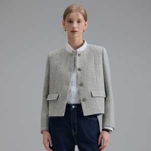 [클라비스]도톰 R넥 자켓 CVJKF4903M