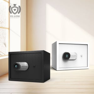 엘르시 지문인식 가정용 소형 금고 ELS-30F 화이트