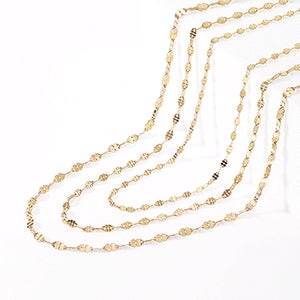 14k 18k 비쥬팝 클로버 체인 목걸이 69894 (3type)