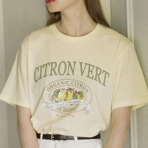 [아워호프] Citron Vert T-shirt - Lemon_H24SM2-TS22-LEM