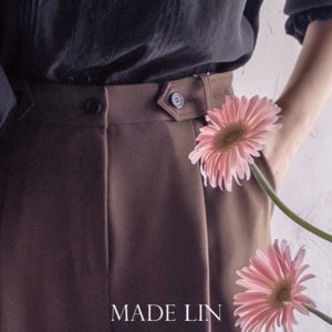 [베스트특가 6천원 할인]MADE LIN 바인 벨트 비조 원턱 슬랙스[size:S,M,L]