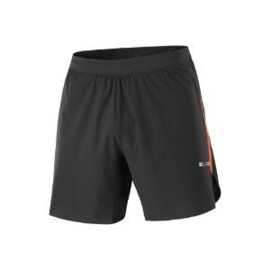 살로몬 남성 스피드 SPL 7인치 쇼츠 DEEP BLACK/FIERY RED