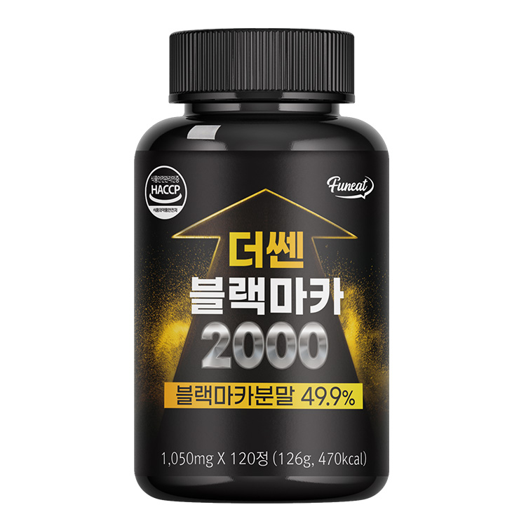 퍼니트 더쎈 블랙<b>마카</b> 2000 1050mg x 120정, 1개