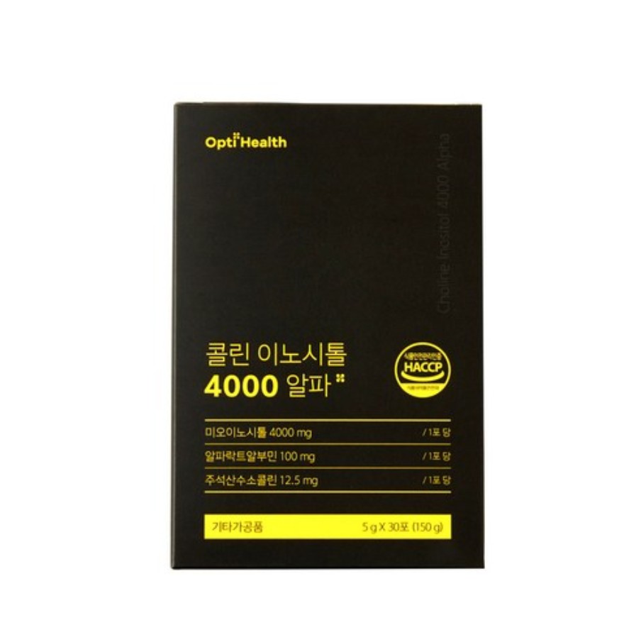 신비바이오 옵티헬스 <b>콜린</b> 이노시톨 4000 알파 5g x 30포, 3개