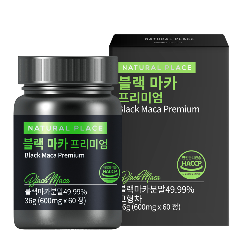채움바이오 네추럴플레이스 블랙 마카 프리미엄 600mg x 60정, 1개