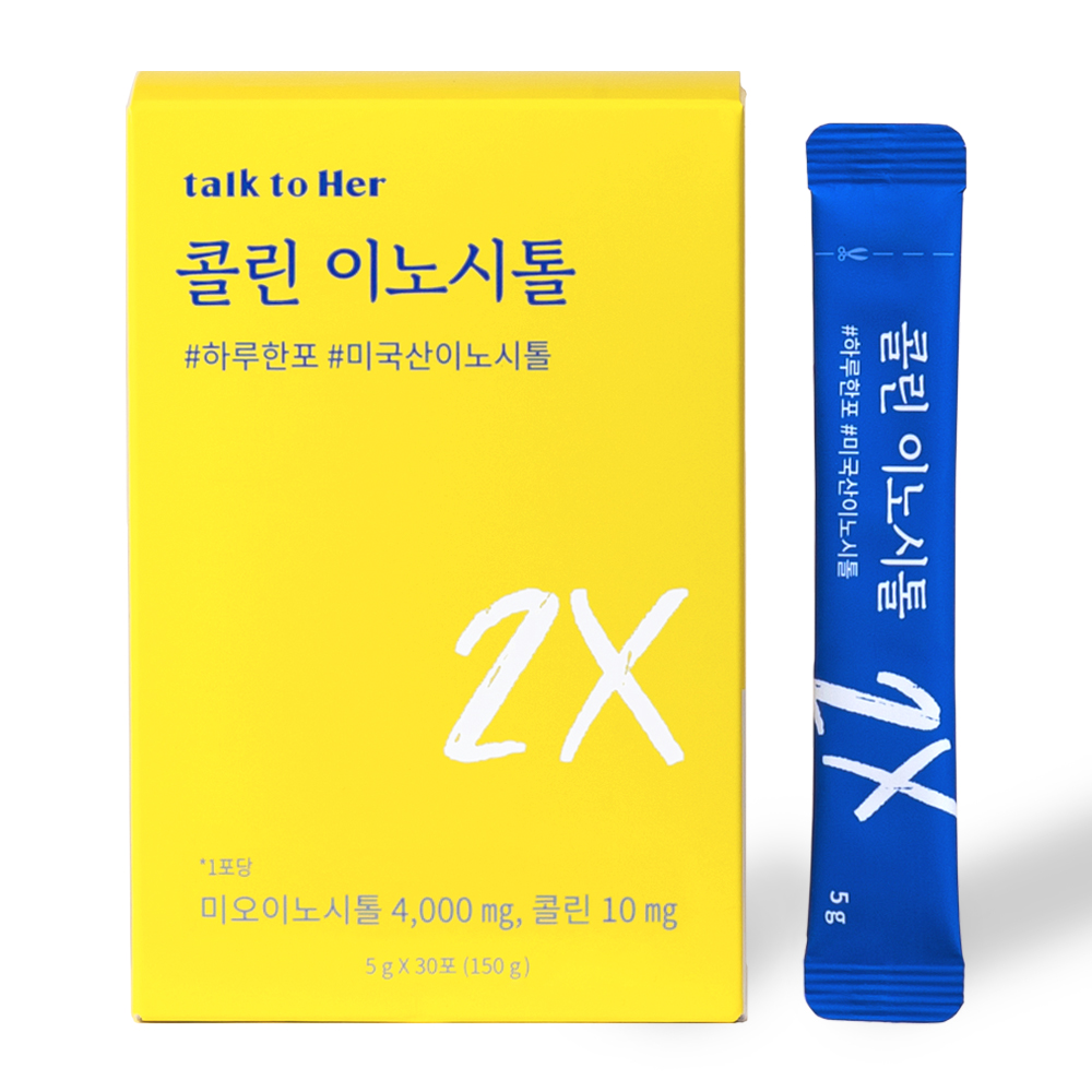 한미양행 톡투허 <b>콜린</b> 이노시톨 5g x 30포, 1개