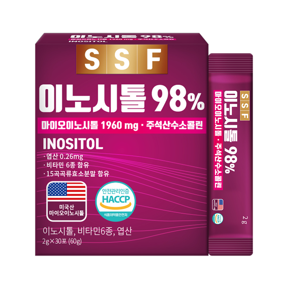 쌤큐 순수식품 <b>이노시톨</b> 98% 2g x 30포, 1개