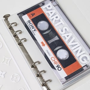 A6) 빈티지테이프 30만원 저축 6공 현금속지, 나랑노랑