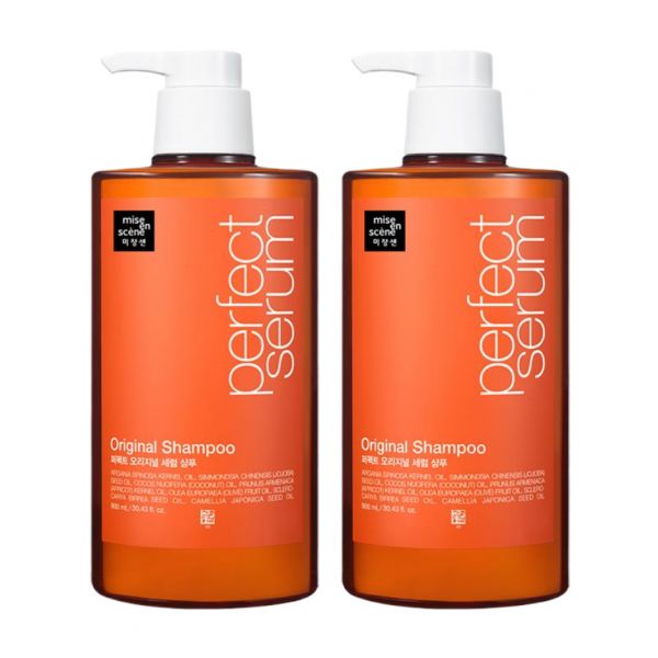 미쟝센 퍼펙트 오리지널 세럼 대용량 샴푸 트리트먼트 900ml 1입+1입