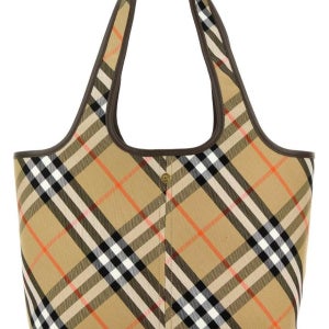 버버리 스몰 체크 토트백 샌드 8094685 B9368 여성 쇼퍼백 탑핸들백 핸드백 Embroidered canvas small Check shopping bag 142554568